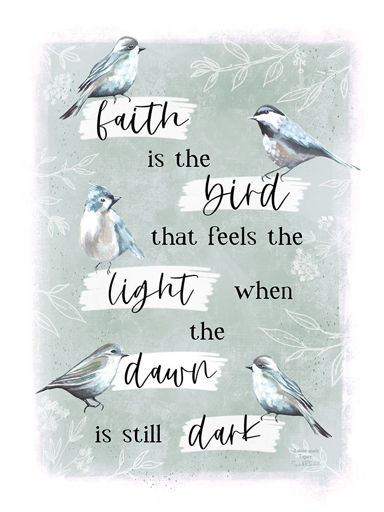 Faith is the Bird art print by Elizabeth Tyndall for $57.95 CAD
