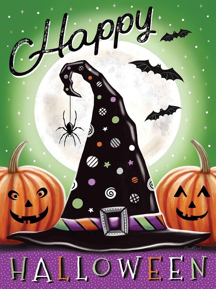 Magical Halloween Witch Hat I art print by Elizabeth Tyndall for $57.95 CAD