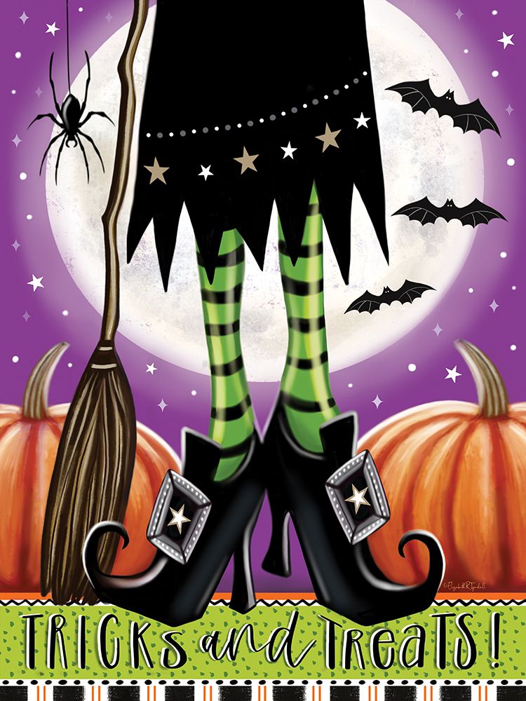 Tricks and Treats Witch I art print by Elizabeth Tyndall for $57.95 CAD