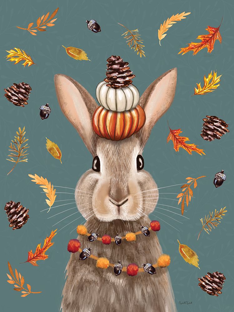 Fall Rabbit art print by Elizabeth Tyndall for $57.95 CAD