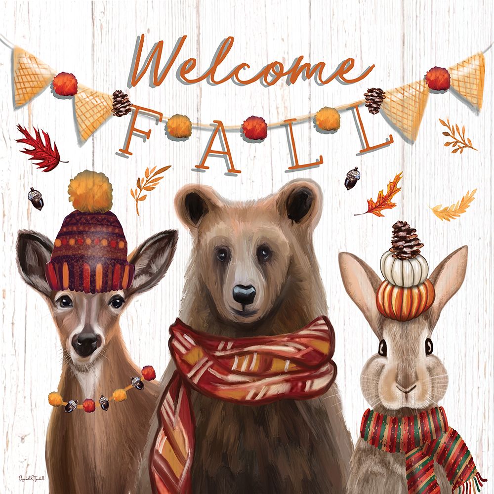 Welcome Fall Friends art print by Elizabeth Tyndall for $57.95 CAD