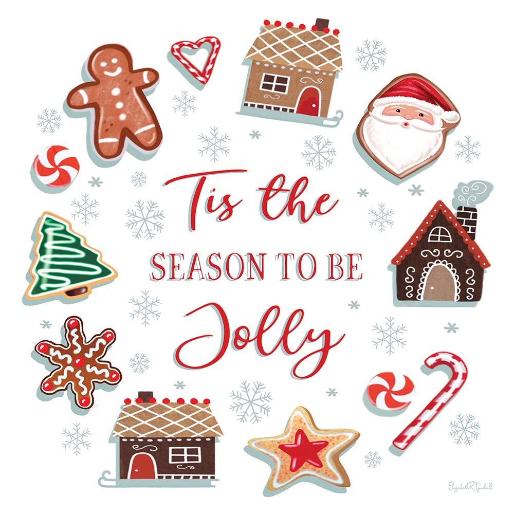 Tis the Season to be Jolly art print by Elizabeth Tyndall for $57.95 CAD
