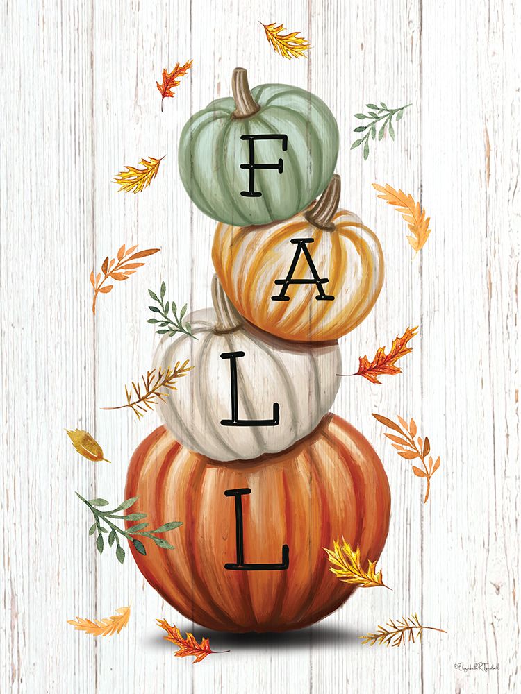 Fall Pumpkin Stack art print by Elizabeth Tyndall for $57.95 CAD