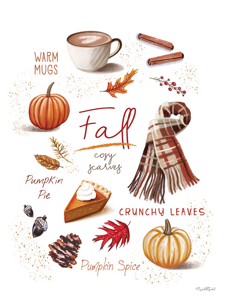 All About Fall art print by Elizabeth Tyndall for $57.95 CAD