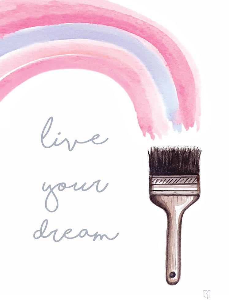 Live Your Dream Rainbow art print by Elizabeth Tyndall for $57.95 CAD