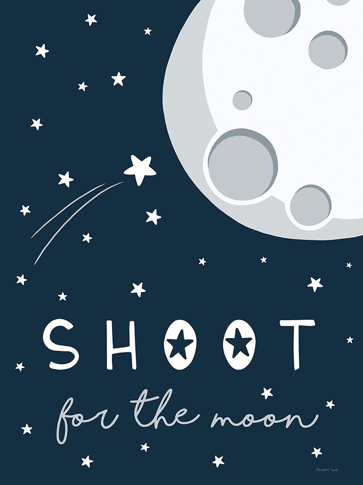 Shoot for the Moon art print by Elizabeth Tyndall for $57.95 CAD