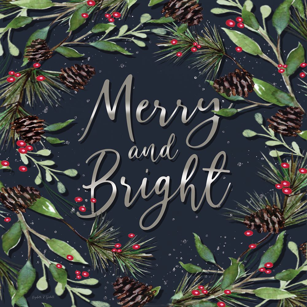 Merry and Bright art print by Elizabeth Tyndall for $57.95 CAD