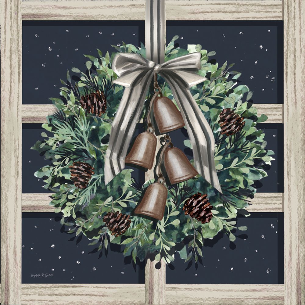 Jingle Bells Wreath art print by Elizabeth Tyndall for $57.95 CAD