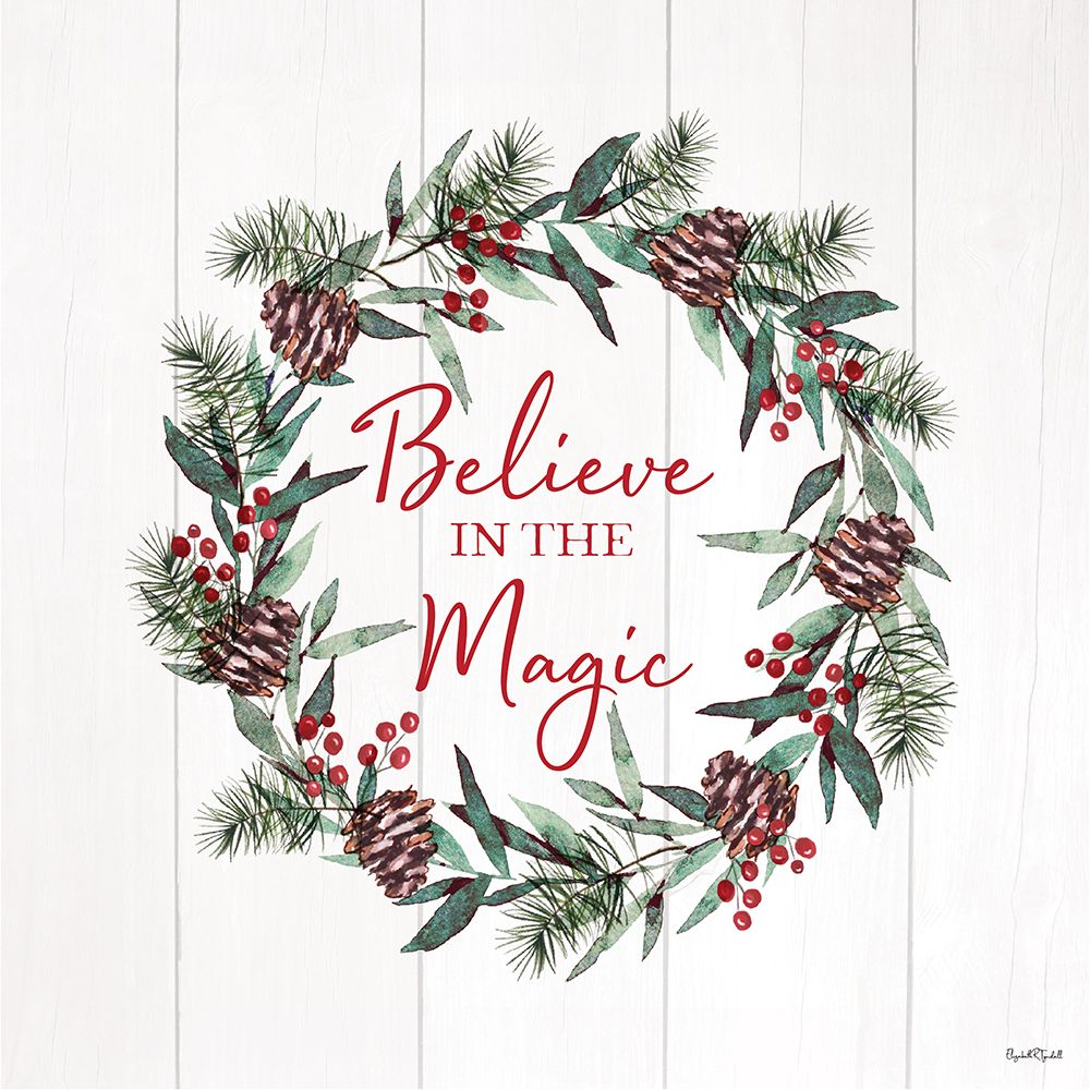 Believe in the Magic Wreath art print by Elizabeth Tyndall for $57.95 CAD