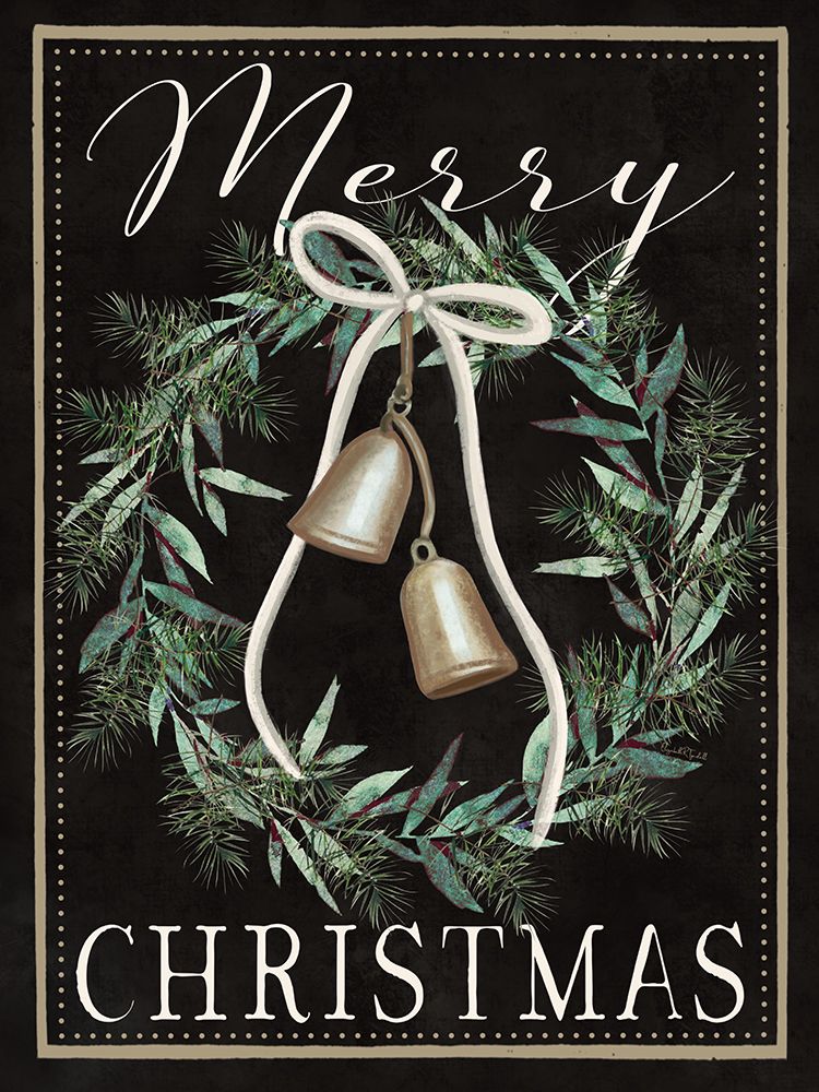 Merry Christmas Bells art print by Elizabeth Tyndall for $57.95 CAD