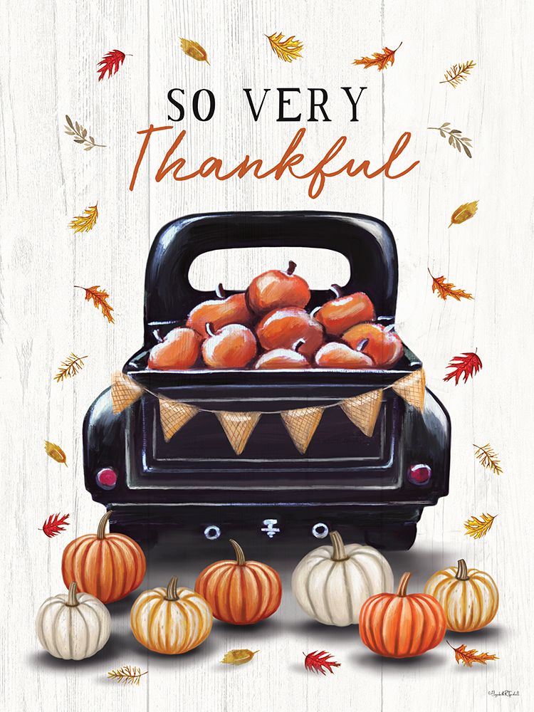 Thankful Truck art print by Elizabeth Tyndall for $57.95 CAD