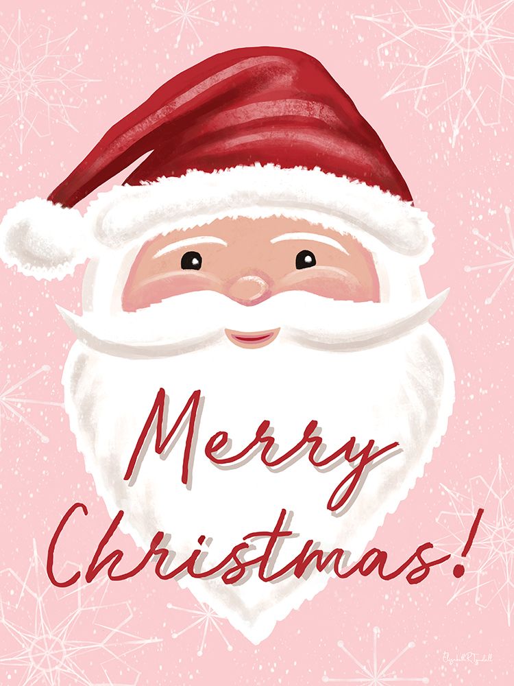Merry Christmas Santa art print by Elizabeth Tyndall for $57.95 CAD