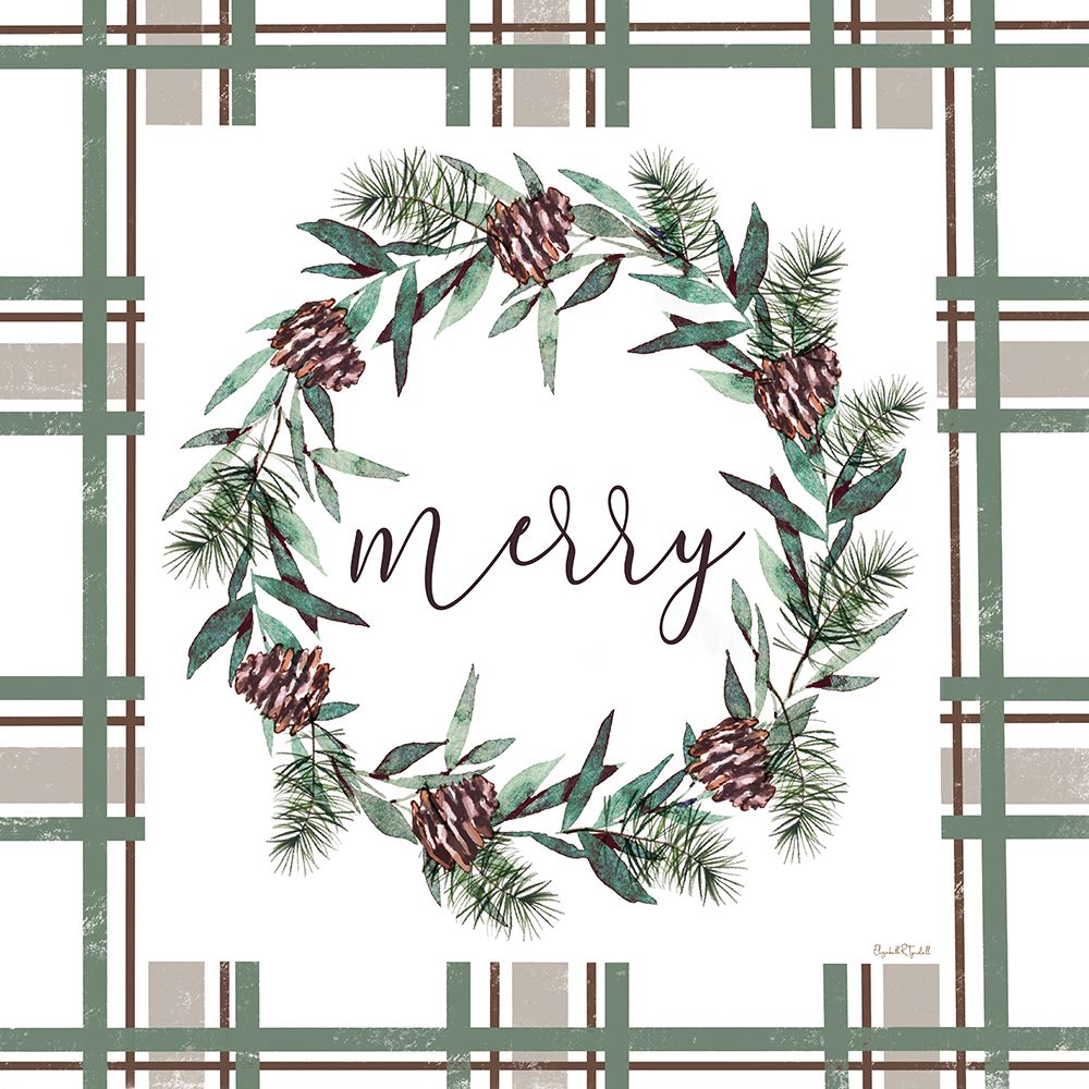 Merry Wreath art print by Elizabeth Tyndall for $57.95 CAD