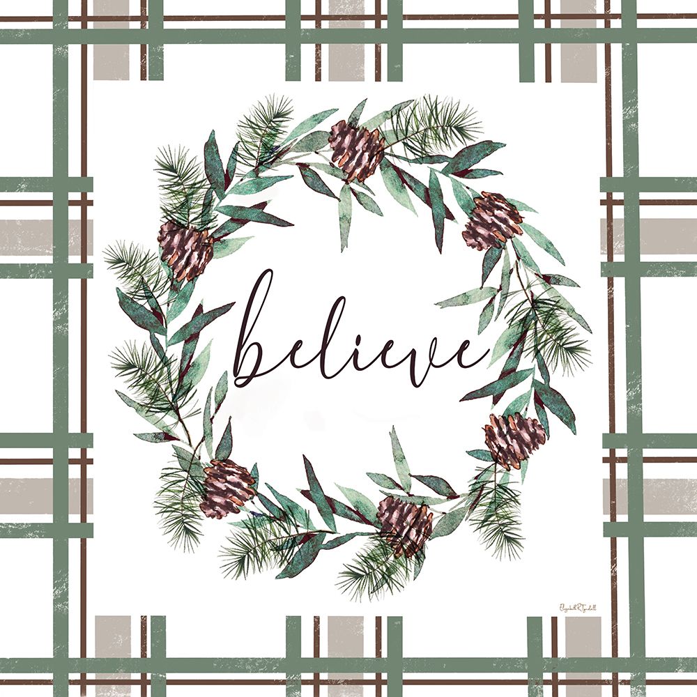 Believe Wreath art print by Elizabeth Tyndall for $57.95 CAD