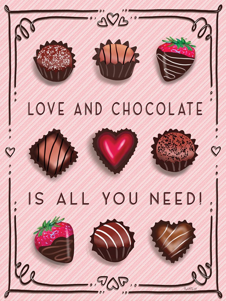 Love and Chocolate is All You Need art print by Elizabeth Tyndall for $57.95 CAD