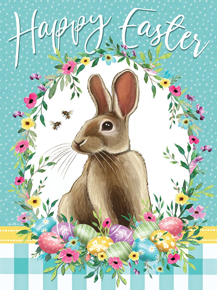 Happy Easter Bunny art print by Elizabeth Tyndall for $57.95 CAD