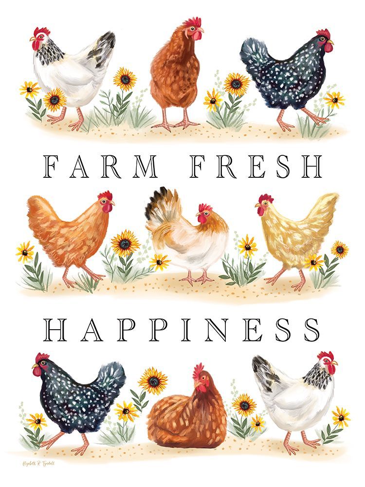 Farm Fresh Happiness art print by Elizabeth Tyndall for $57.95 CAD
