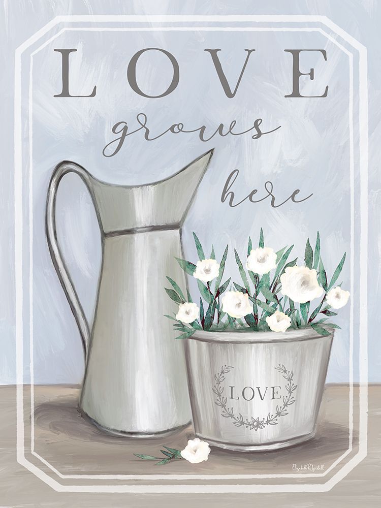 Love Grows Here art print by Elizabeth Tyndall for $57.95 CAD