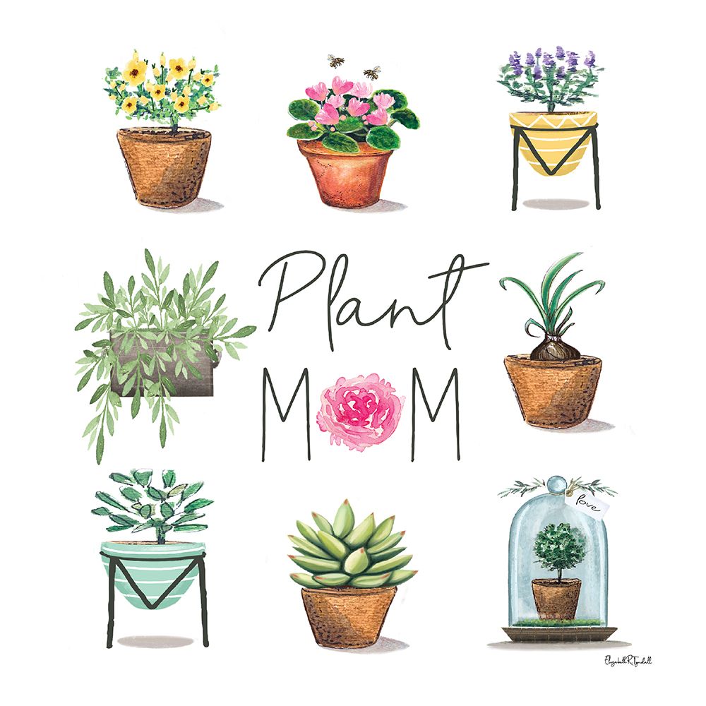 Plant Mom art print by Elizabeth Tyndall for $57.95 CAD