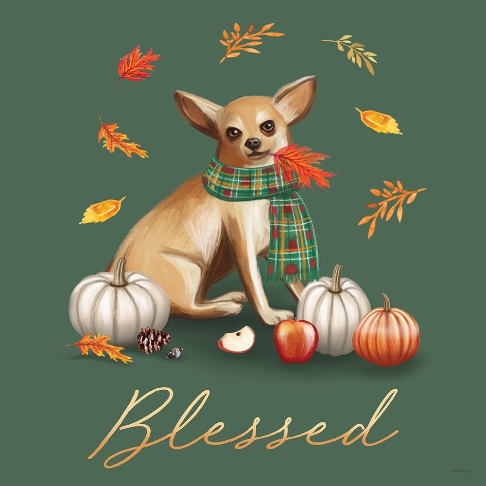 Fall Dogs Blessed art print by Elizabeth Tyndall for $57.95 CAD