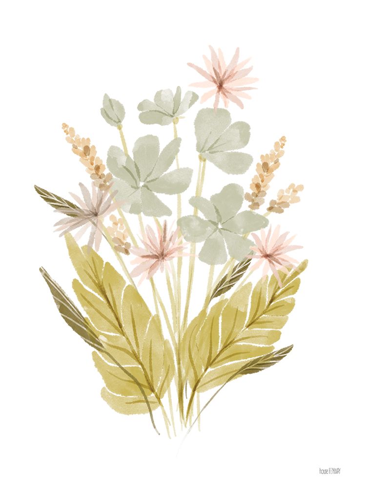 Sweet Dreams Posies I art print by House Fenway for $57.95 CAD