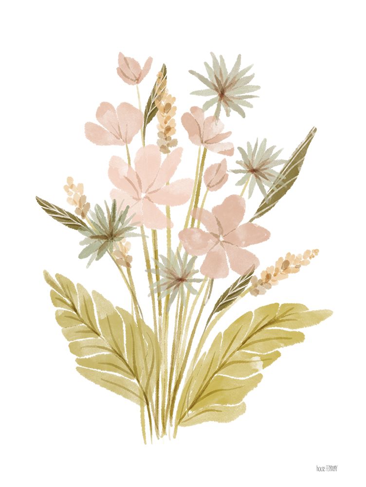 Sweet Dreams Posies II art print by House Fenway for $57.95 CAD