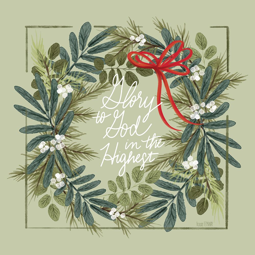 Glory to God Greenery art print by House Fenway for $57.95 CAD