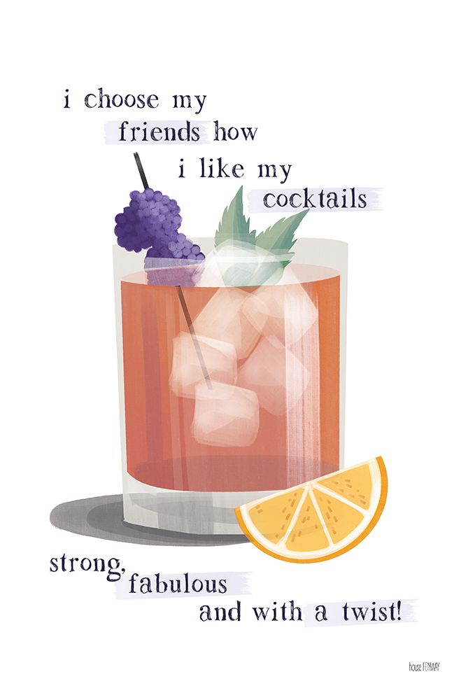 Friends and Cocktails art print by House Fenway for $57.95 CAD