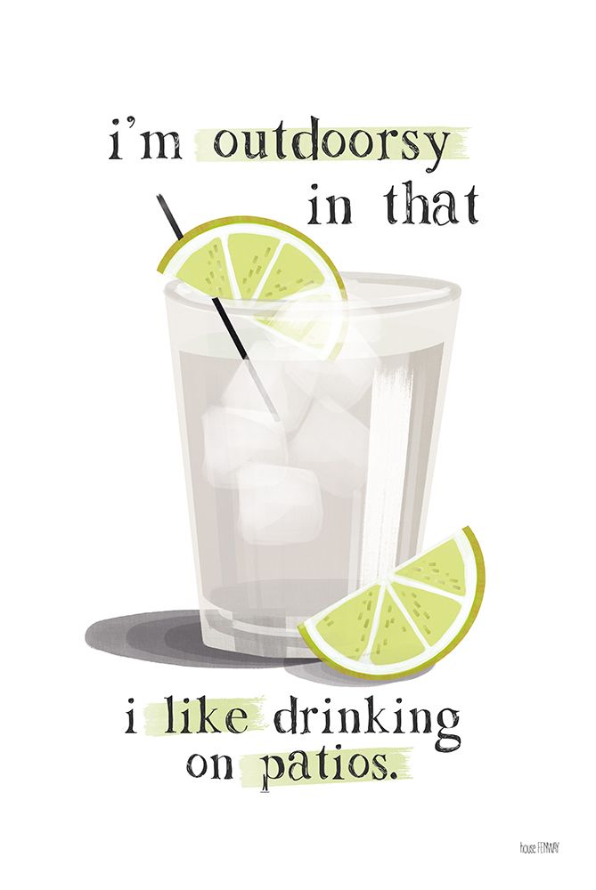 Outdoorsy Drink art print by House Fenway for $57.95 CAD