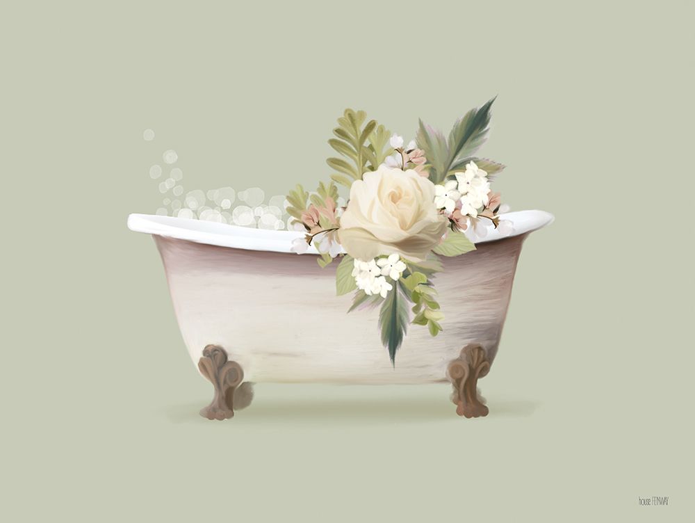Botanical Tub I art print by House Fenway for $57.95 CAD