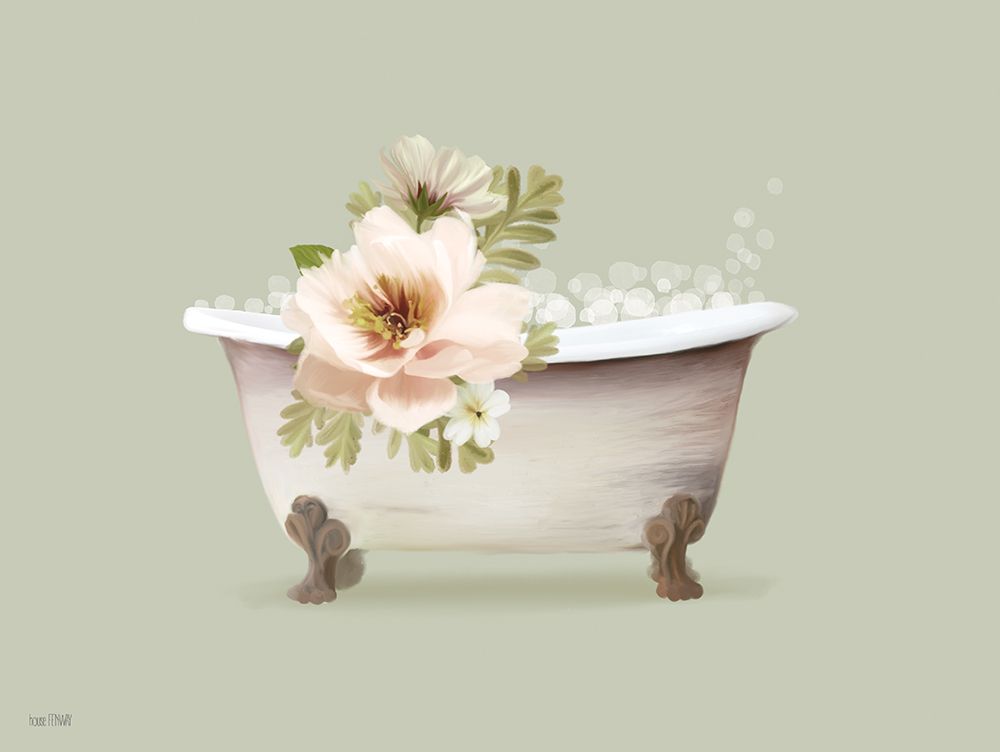 Botanical Tub II art print by House Fenway for $57.95 CAD