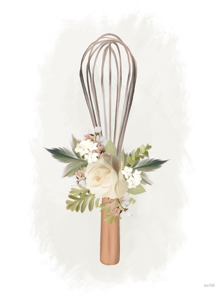 Kitchen Bouquet Whisk art print by House Fenway for $57.95 CAD