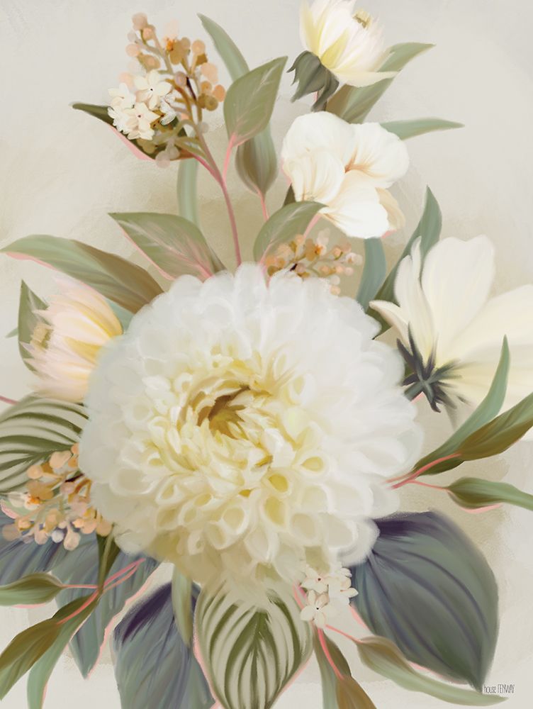 Floral Variegate II art print by House Fenway for $57.95 CAD