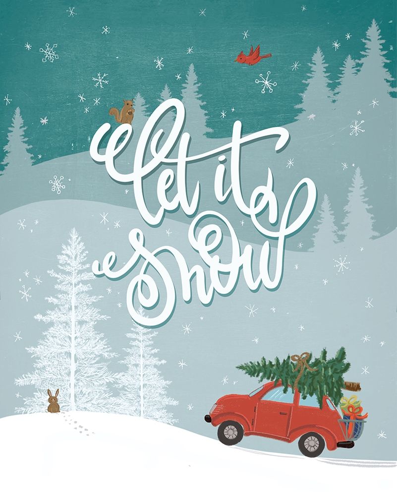 Let It Snow art print by House Fenway for $57.95 CAD