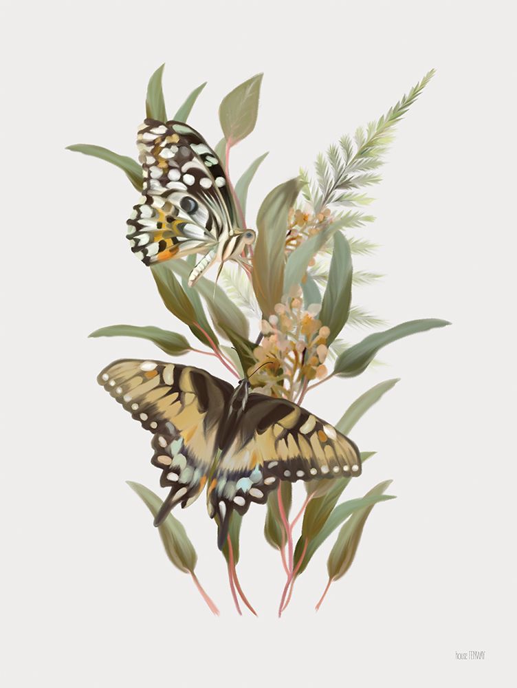 Butterfly Grove I art print by House Fenway for $57.95 CAD