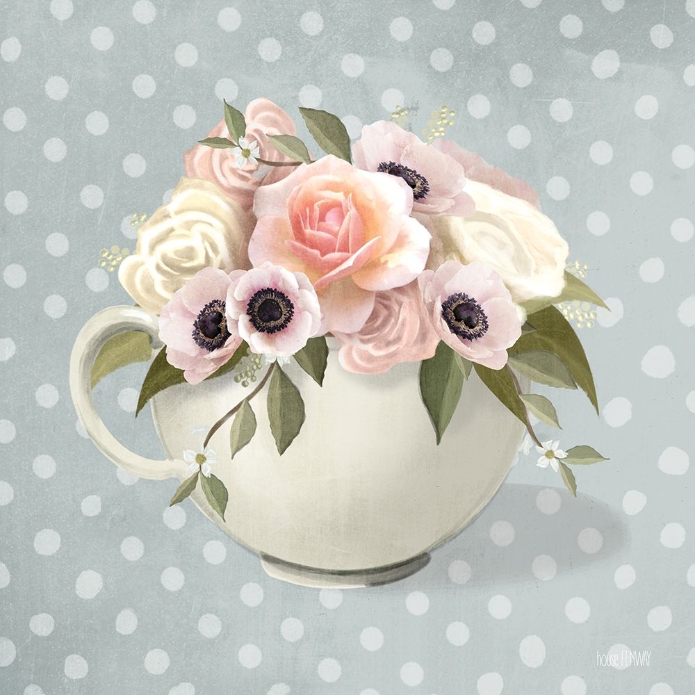 Polka Dot Coffee-Anemone art print by House Fenway for $57.95 CAD