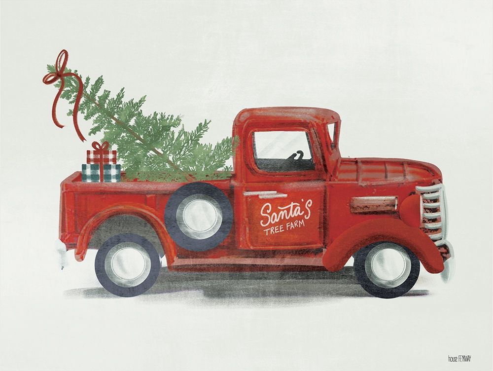 Santas Tree Farm art print by House Fenway for $57.95 CAD