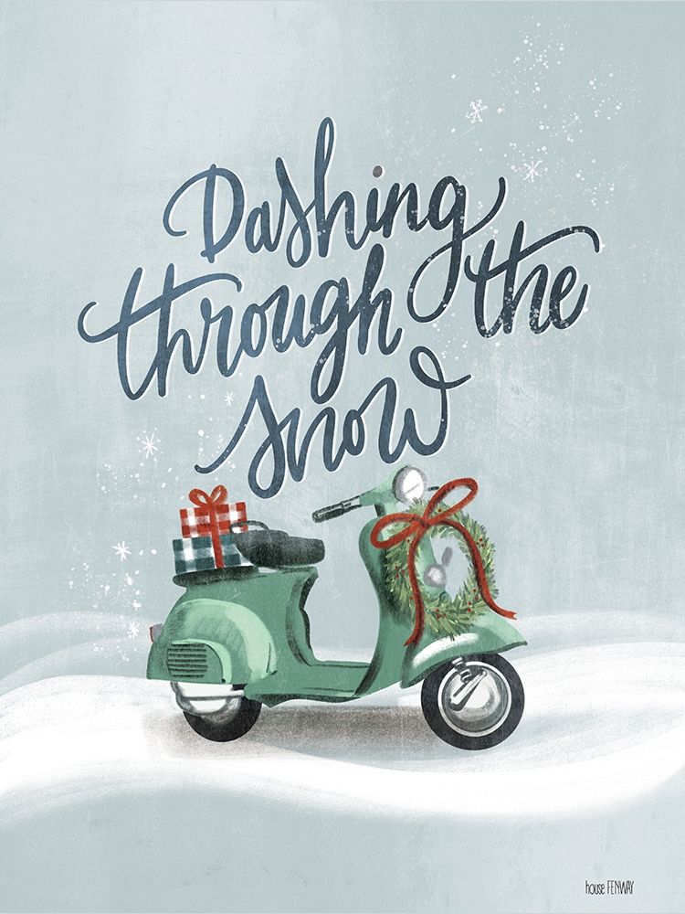 Snow Scooter art print by House Fenway for $57.95 CAD