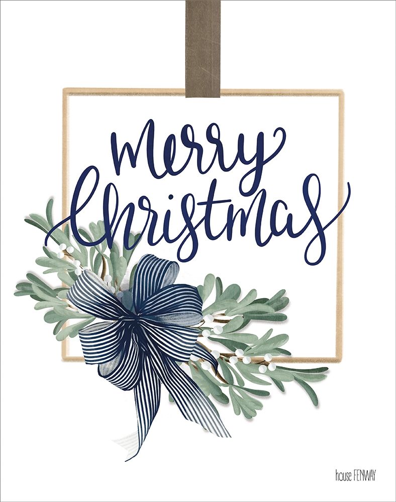 Merry Christmas Mistletoe I art print by House Fenway for $57.95 CAD