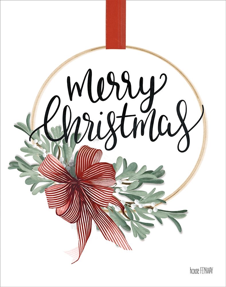 Merry Christmas Mistletoe II art print by House Fenway for $57.95 CAD
