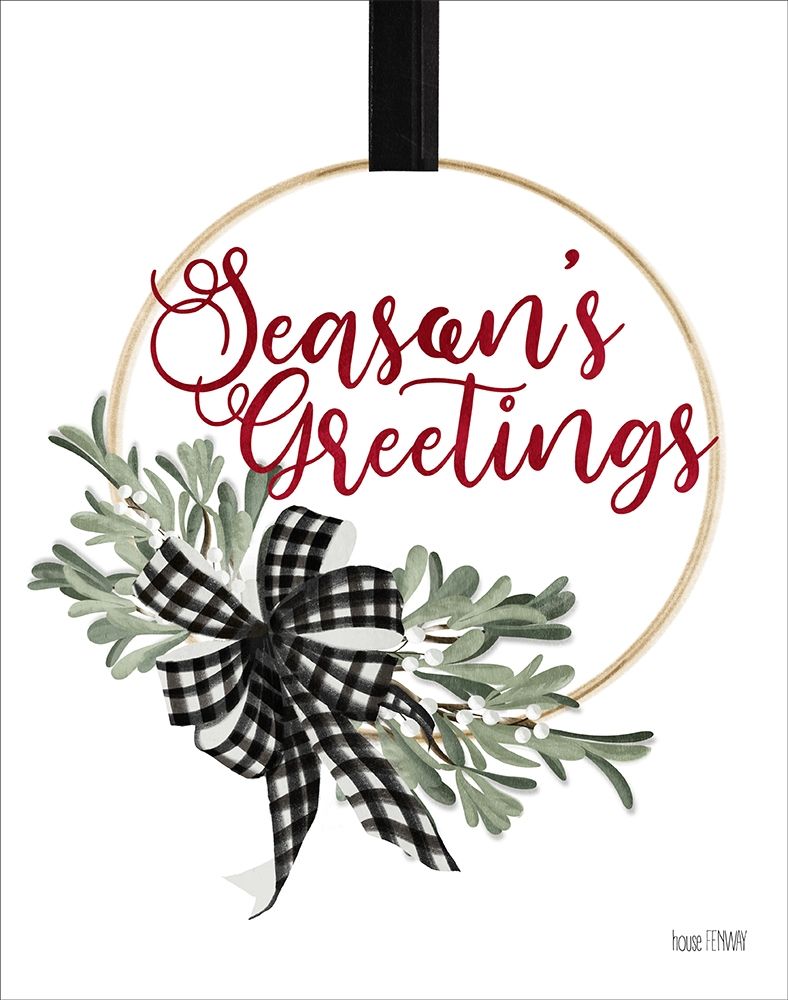 Seasons Greetings art print by House Fenway for $57.95 CAD