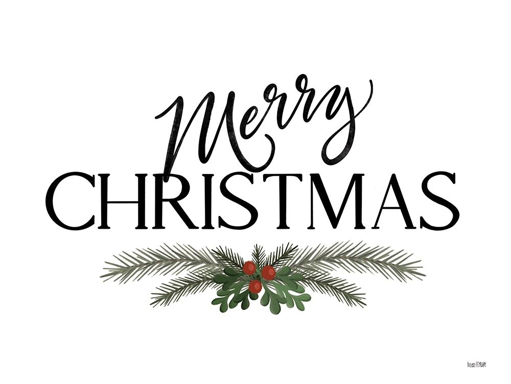 Merry Christmas art print by House Fenway for $57.95 CAD