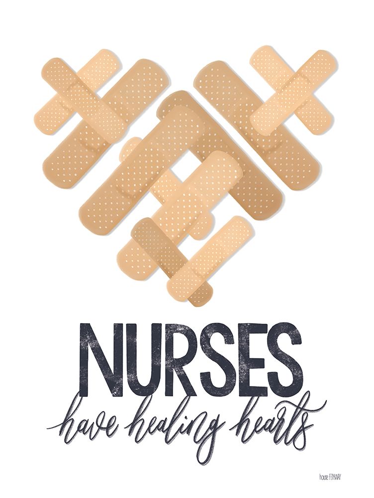 Nurses Have Healing Hearts art print by House Fenway for $57.95 CAD