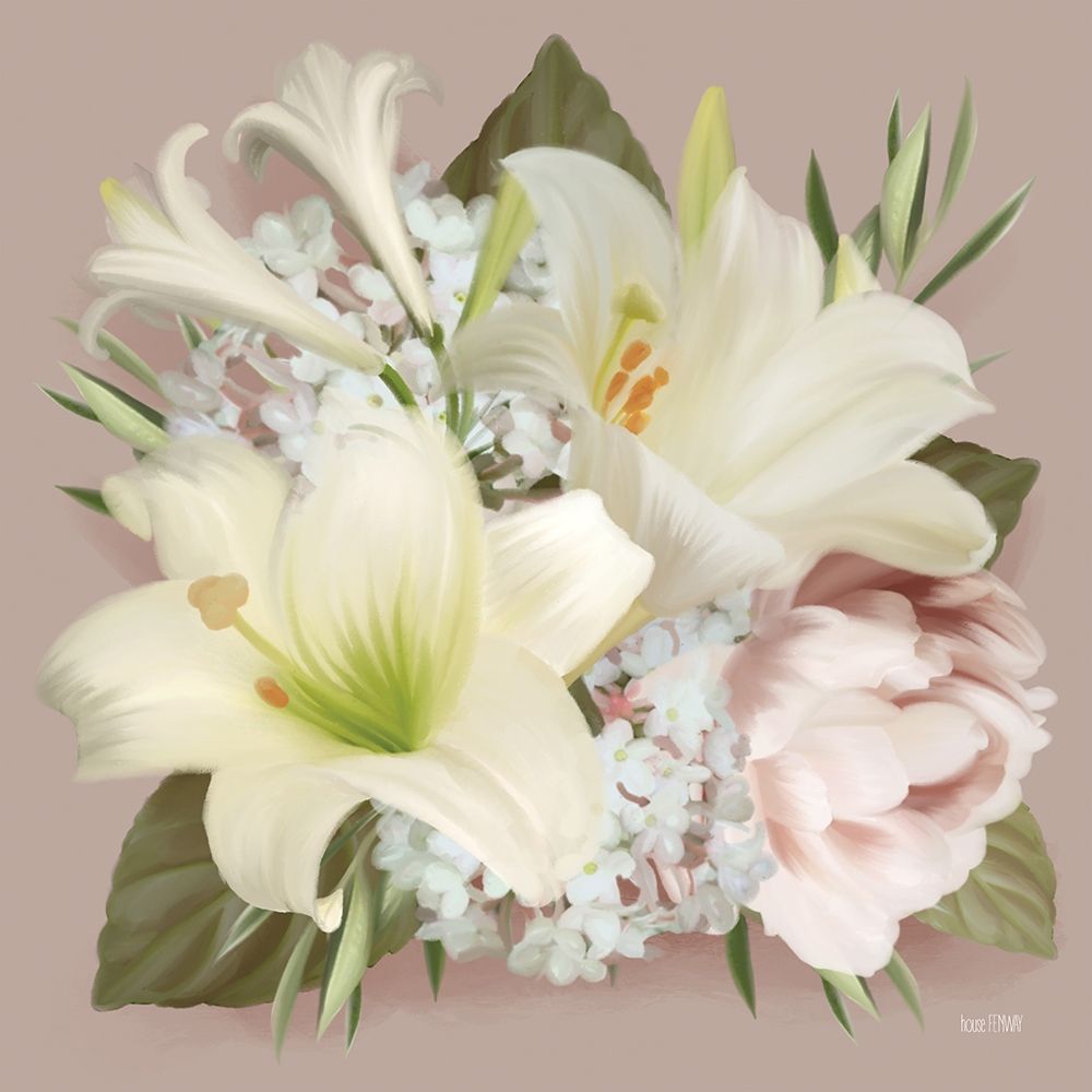 Spring Lily Bouquet art print by House Fenway for $57.95 CAD