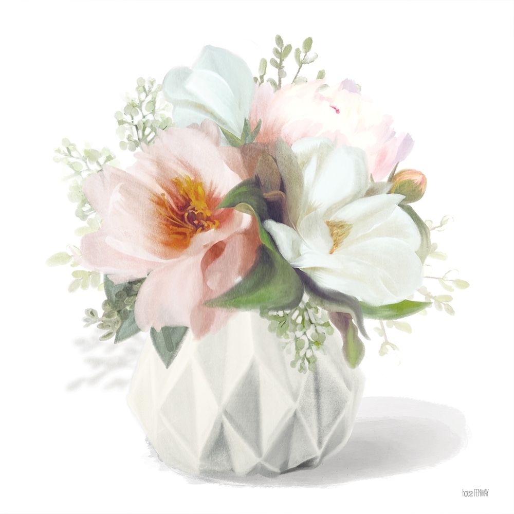 Posies in Pink art print by House Fenway for $57.95 CAD