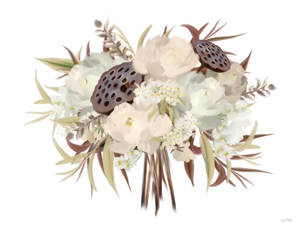 Autumn Boho Bouquet art print by House Fenway for $57.95 CAD