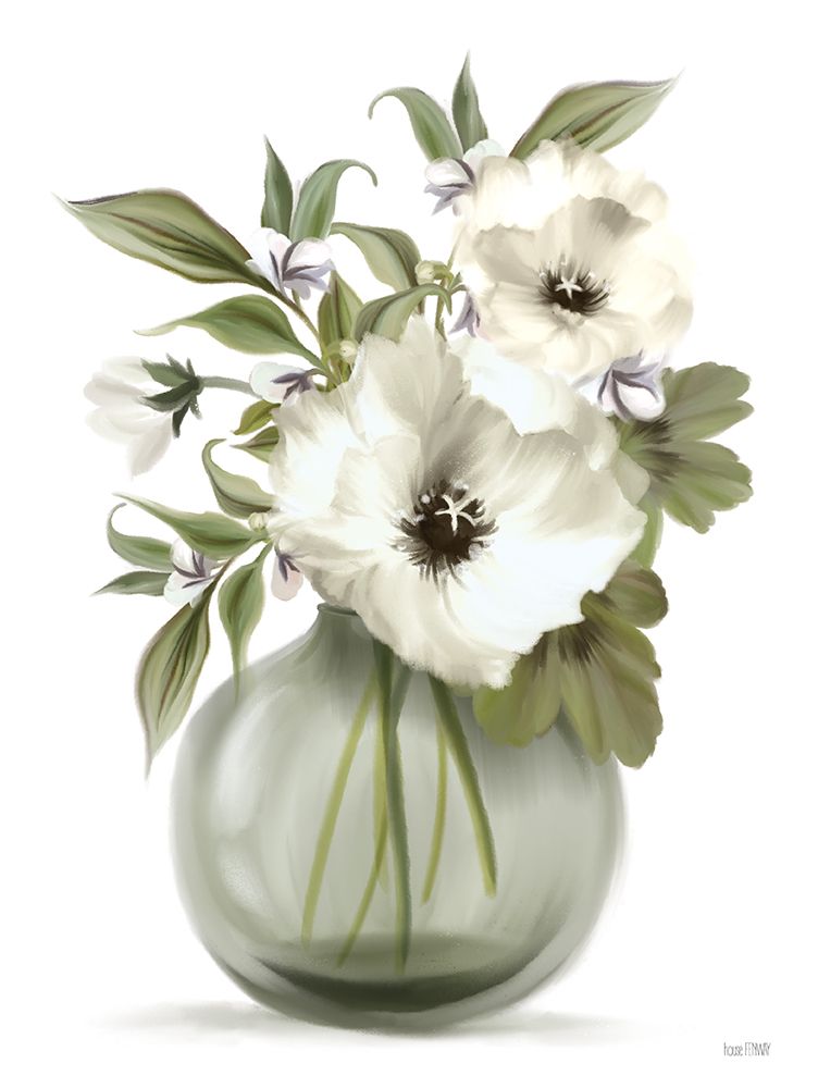 Botanical Posies art print by House Fenway for $57.95 CAD