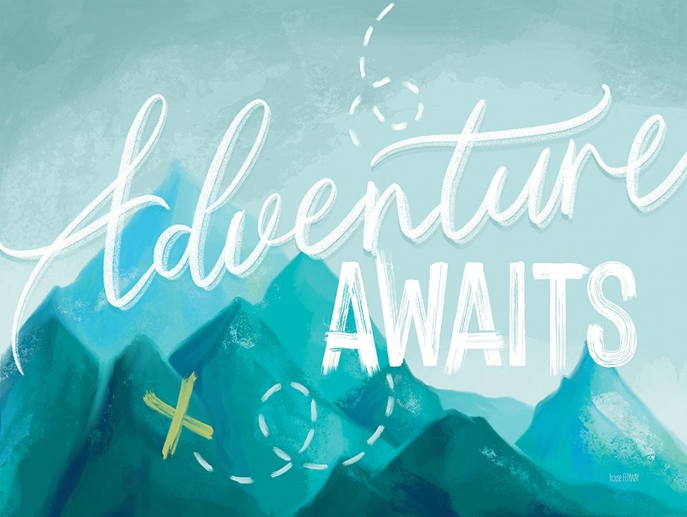 Adventure Awaits II art print by House Fenway for $57.95 CAD