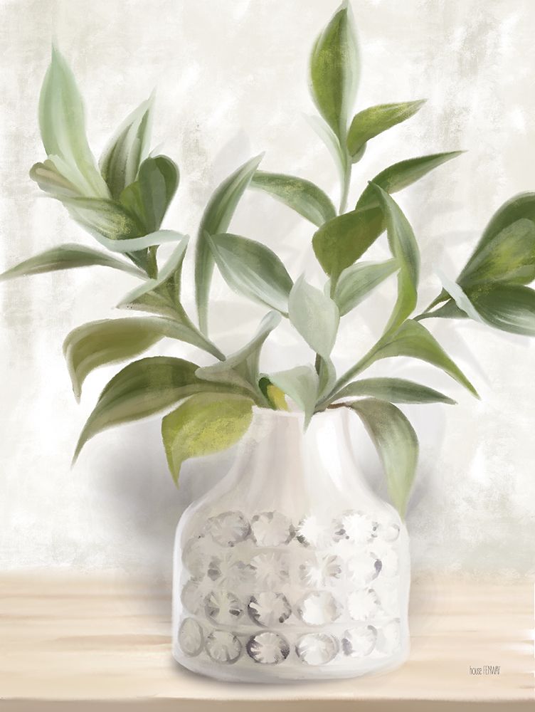 Ivory Ficus Stems art print by House Fenway for $57.95 CAD