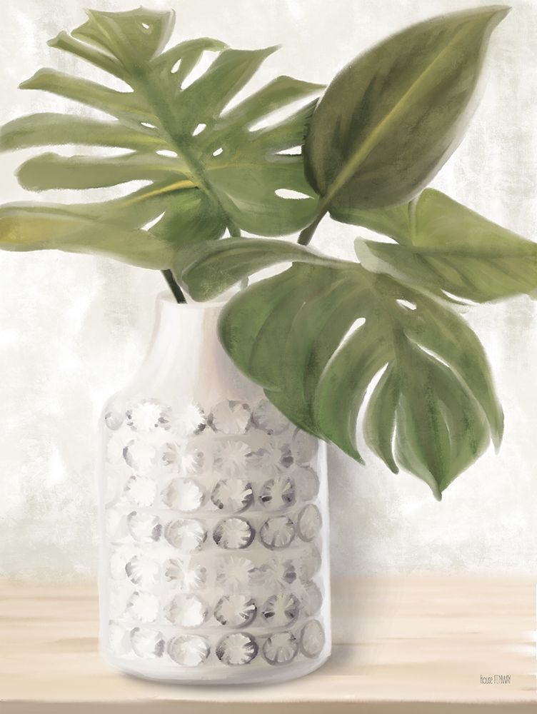Ivory Monstera Stem art print by House Fenway for $57.95 CAD